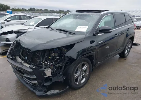 2017 Toyota Highlander Hybrid Limited Platinum from USA, damaged, VIN 5TDDGRFH4HS031890